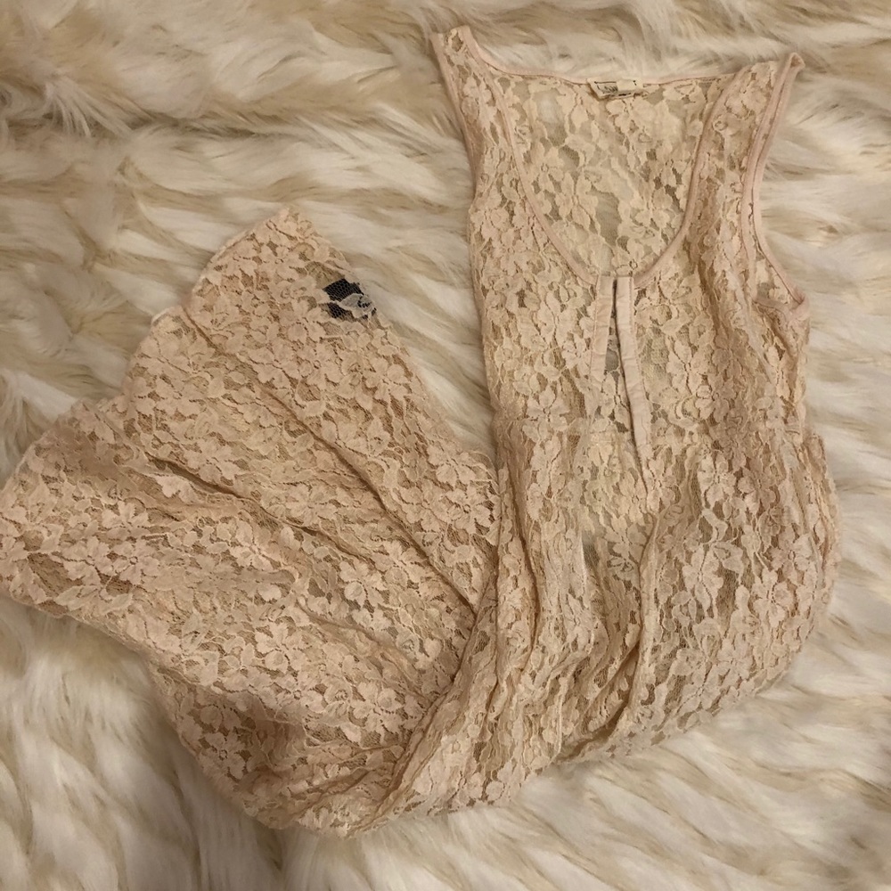 Long lace vest